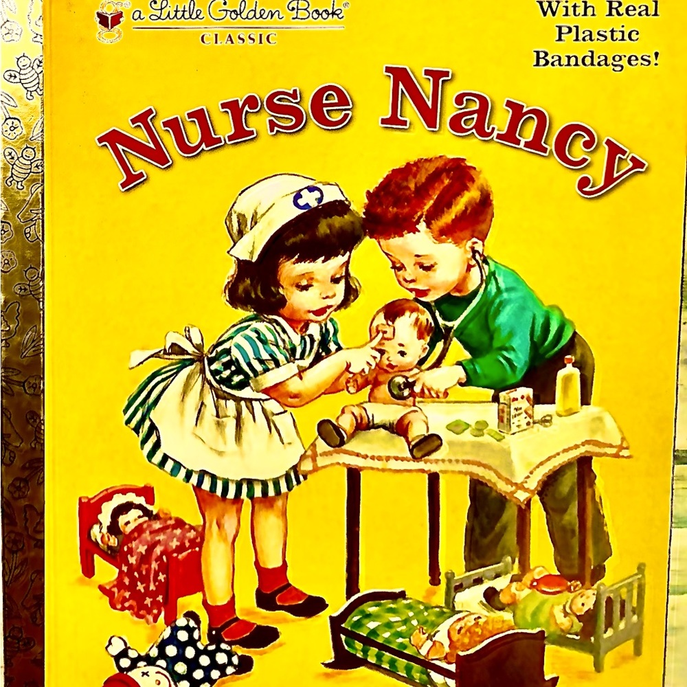 VINTAGE BRAND NEW “NURSE NANCY” A LITTLE GOLDEN BOOK
